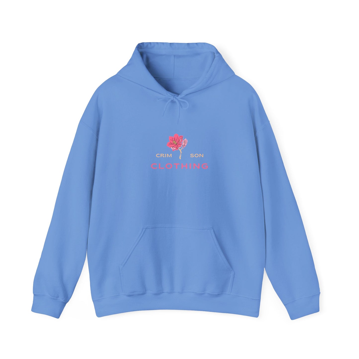 Crimson Flower Go With Your Heart Hoodie