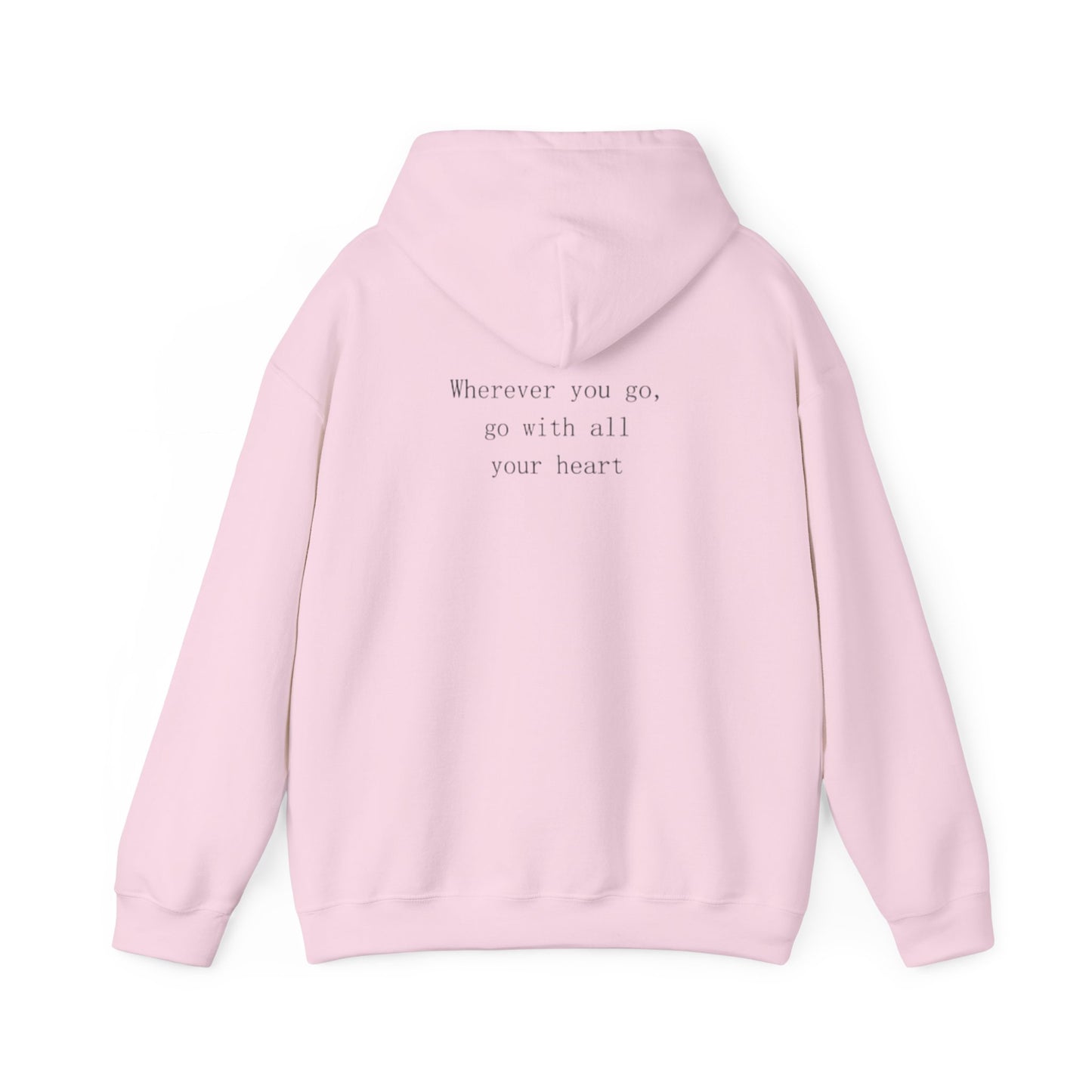 Crimson Flower Go With Your Heart Hoodie