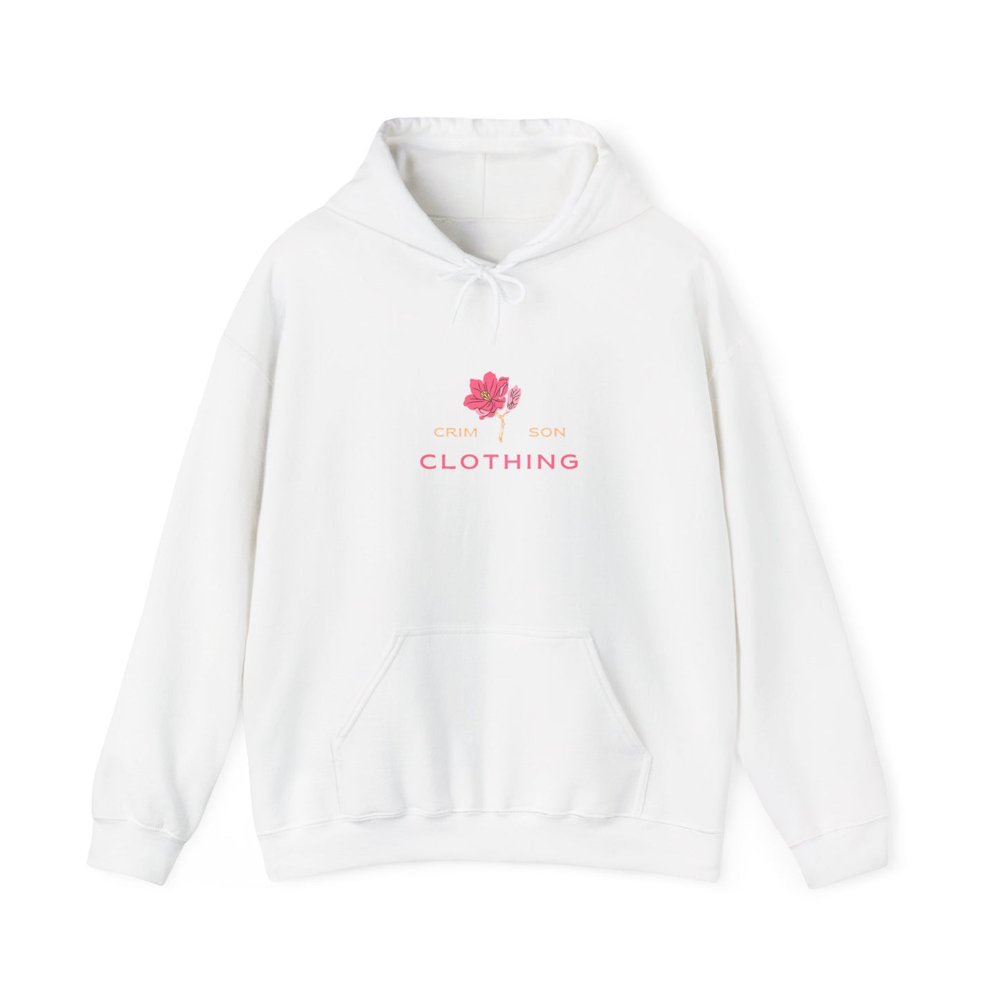 Crimson Flower Go With Your Heart Hoodie