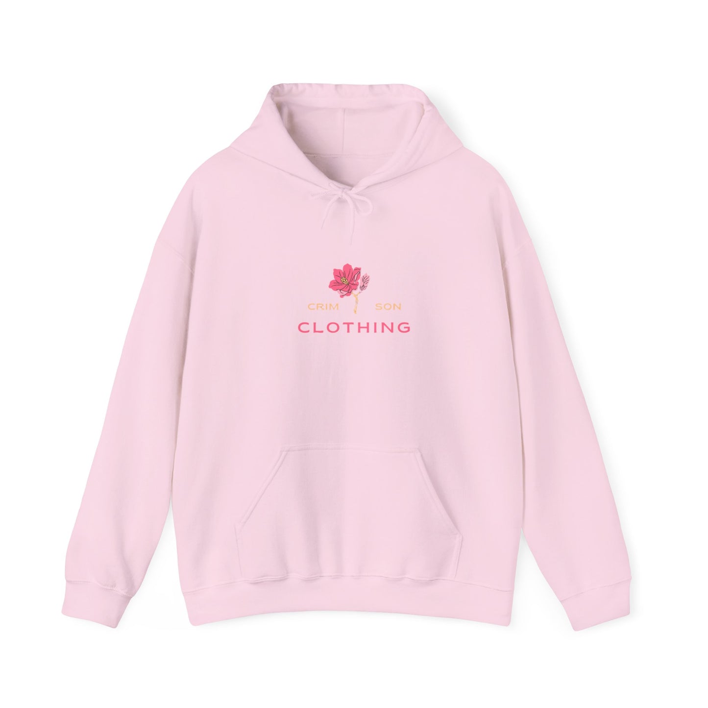 Crimson Flower Go With Your Heart Hoodie