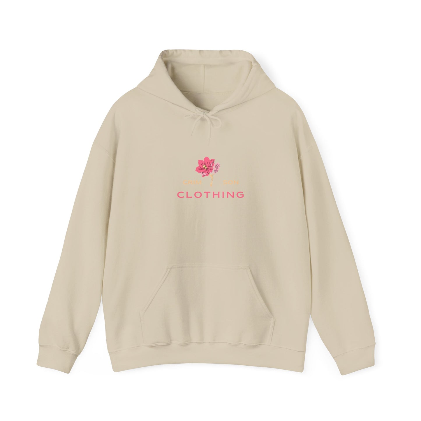 Crimson Flower Go With Your Heart Hoodie